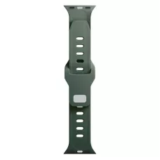 Pasek do Apple Watch - 3mk Silicone Watch Strap for Apple -38/40/41 mm Dark Green