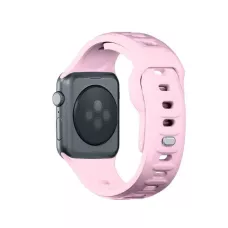 Pasek do Apple Watch - 3mk Silicone Watch Strap for Apple -38/40/41 mm Powder Pink