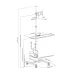 Stojak - mobilna stacja robocza DIGITUS 1xLCD max.32" max.8kg + klawiatura + PC max.10kg, uchyl.-obrot.