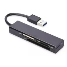 Czytnik kart Ednet 4-portowy USB 3.0 (CF, SD, MicroS1 / 2DHC, MS), czarny