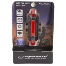 Lampka LED rowerowa Esperanza VELORUM EOT014 na tył USB