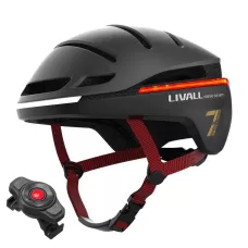 Kask rowerowy miejski Livall EV21 LE1 / 2OS 58-62cm czarny