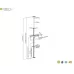 Stojak podłogowo-sufitowy Techly 37"-70", 30kg