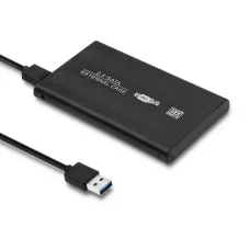 Obudowa Qoltec na dysk HD1 / 2SD 2.5" SATA3 | USB 3.0 | Czarna