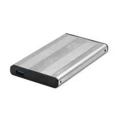 Obudow1 / 2ieszeń Qoltec do dysków HDD SSD 2.5" SATA3 | USB 3.0 | Srebrny