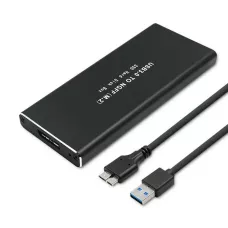 Obudow1 / 2ieszeń Qoltec do dysków SSD M.2 SATA | NGFF | USB 3.0