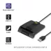 Czytnik kart chipowych ID Qoltec SCR-0634 | USB 2.0 + adapter USB-C