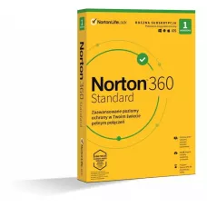 Oprogramowanie NORTON 360 STANDARD 10GB PL 1 użytkownik, 1 urządzenie, 1 rok