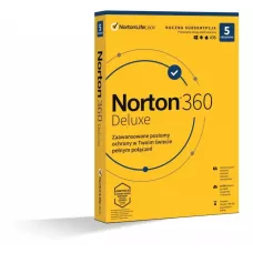 Oprogramowanie NORTON 360 Deluxe 50GB PL 1 użytkownik, 5 urządzeń, 1 rok