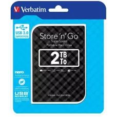 Dysk zewnętrzny Verbatim 2TB Store 'n' Go 2.5" 5400 USB 3.1 czarny