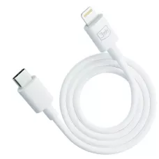 Kabel USB C/ Lightning 3mk Hyper Silicone Cable Type-C to Lightning 20W 3A biały