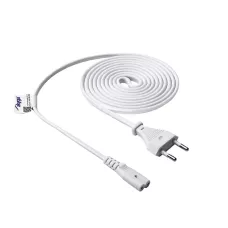 Kabel zasilający Akyga AK-RD-06A ósemka CCA CEE 1 / 26 / IEC C7 1,5 m biały