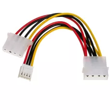 Kabel adapter Akyga AK-CA-14 Molex (M) -  Molex (F) + miniMolex (F) 0,15m