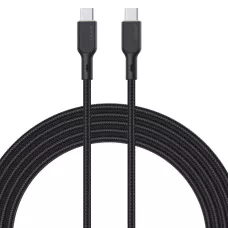 Kabel USB-C Aukey CB-KCC102 BK PD 100W, 1,8m, 1 / 2