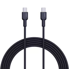Kabel USB-C Aukey CB-NCC2 BK PD 60W, 1,8m, 1 / 2