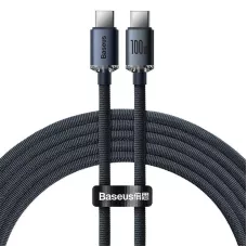 Kabel przewód USB-C PD 2.0 120cm Baseus Crystal CAJY000601 Quick Charge 3.0 5A z obsługą szybkiego ładowania 100W