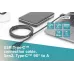 Kabel DIGITUS USB 3.1 Gen.2 SuperSpeed+ 10Gbps Typ USB C 901 / 2 1 / 2 kątowy czarny 1m