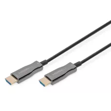 Kabel DIGITUS połączeniowy hybrydowy AOC HDMI 2.0 Premium High Speed Ethernet 4K60Hz UHD HDMI 1 / 2DMI A 1 / 2 czarny 30m