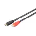 Kabel HDMI DIGITUS Highspeed Ethernet ze wzmaczem 1.4 GOLD Typ A, 1 / 2 20m Black