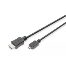 Kabel micro HDMI DIGITUS Highspeed Eth. 1.4  Full HD Typ 1 / 2, 1 / 2 1m