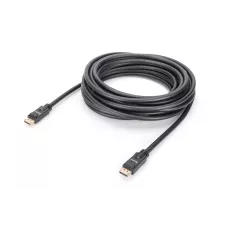 Kabel DisplayPort DIGITUS z zatrzaskami 4K 60Hz UHD Typ D1 / 2P 1 / 2 czarny 10m