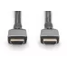 Kabel HDMI 2.1 DIGITUS PREMIUM połączeniowy Ultra HighSpeed 8K60Hz UHD Typ HDMI 1 / 2 1 / 2 czarny 3m