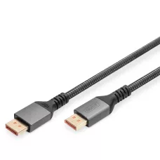 Kabel połączeniowy DIGITUS PREMIUM DisplayPort 2.1 16K60Hz D1 / 2P 1 / 2 czarny 1m