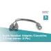 Kabel adapter headset DIGITUS MiniJack 3,5mm /2x 3,5mm MiniJack 1 / 2 (4pin) czarny 0,2m