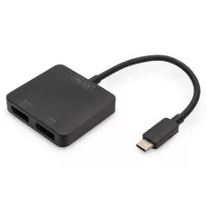 Hu1 / 2oncentrator DIGITUS 2-portowy USB Typ 1 / 2x DisplayPort 41 / 20Hz HDR HDCP 2.2 MST