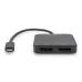 Hu1 / 2oncentrator DIGITUS 2-portowy USB Typ 1 / 2x DisplayPort 41 / 20Hz HDR HDCP 2.2 MST