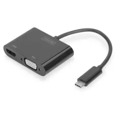 Adapter graficzny DIGITUS HDMI/ VGA 4K 30Hz UHD na USB 3.1 Typ C, z audio