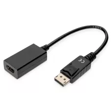 Kabel adapter DIGITUS DisplayPort, DP-HDMI typA, 1 / 2 0,15m