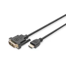 Kabel adapter DIGITUS HDMI Highspeed 1.3 Typ A / DVI-D(18+1), 1 / 2 2m Black