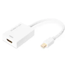 Kabel adapter DIGITUS Mini Displayport 4K 60Hz Typ mDP/HDMI M/Ż aktywny biały 0.2m