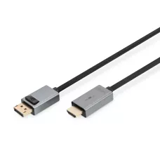 Kabel adapter DIGITUS PREMIUM DisplayPort - HDMI 4K 30Hz DP/HDMI M/M 3m