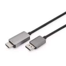 Kabel adapter DIGITUS PREMIUM DisplayPort - HDMI 8K 60Hz DP/HDMI M/M 1m