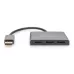 Hu1 / 2oncentrator DIGITUS 3-portowy DisplayPort na 2xDisplayPor1 / 2xHDMI 41 / 20Hz MST 0,2m