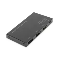 Rozdzielacz (Splitter) DIGITUS Ultra Slim HDMI 1x2, 4K 60Hz 3D HDR, HDCP 2.2, 18 Gbps, Micro USB