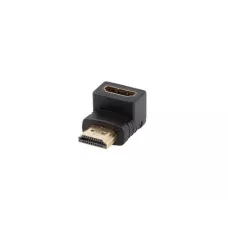 Adapter Lanberg HDMI(M) -> HDMI(F) 4K kątowy dół czarny