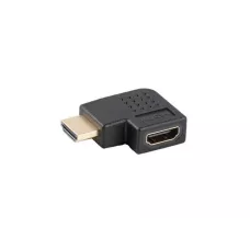 Adapter Lanberg HDMI(M) -> HDMI(F) 4K kątowy lewo czarny