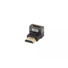 Adapter Lanberg HDMI(F)->HDMI(F) 8K kątowy dół aluminimum srebrny