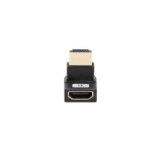 Adapter Lanberg HDMI(F)->HDMI(F) 8K kątowy góra aluminimum srebrny