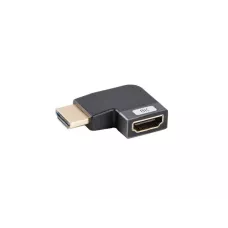 Adapter Lanberg HDMI(F)->HDMI(F) 8K kątowy lewo aluminimum srebrny