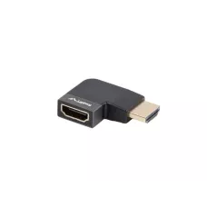 Adapter Lanberg HDMI(F)->HDMI(F) 8K Kątowy Prawo Aluminimum Srebrny