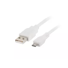 Kabel USB 2.0 Lanberg micro AM-MBM5P 1,8m biały