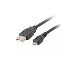 Kabel USB 2.0 Lanberg micro AM-MBM5P 0,3m czarny