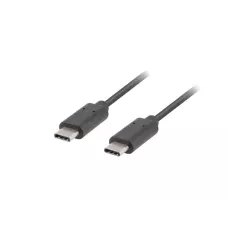 Kabel USB 2.0 Lanberg Type-C 1 / 2 0,5m czarny