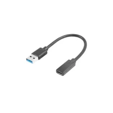 Kabel USB 3.1 Lanberg USB type-C(F) 3.1 - USB-A(M) 0,15m czarny