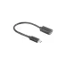 Kabel USB 3.1 Lanberg USB type-C(M) 3.1 - USB-A(F) 0,15m czarny