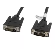 Kabel DVI Lanberg DVI-D (24+1) 1 / 2 1,8m czarny